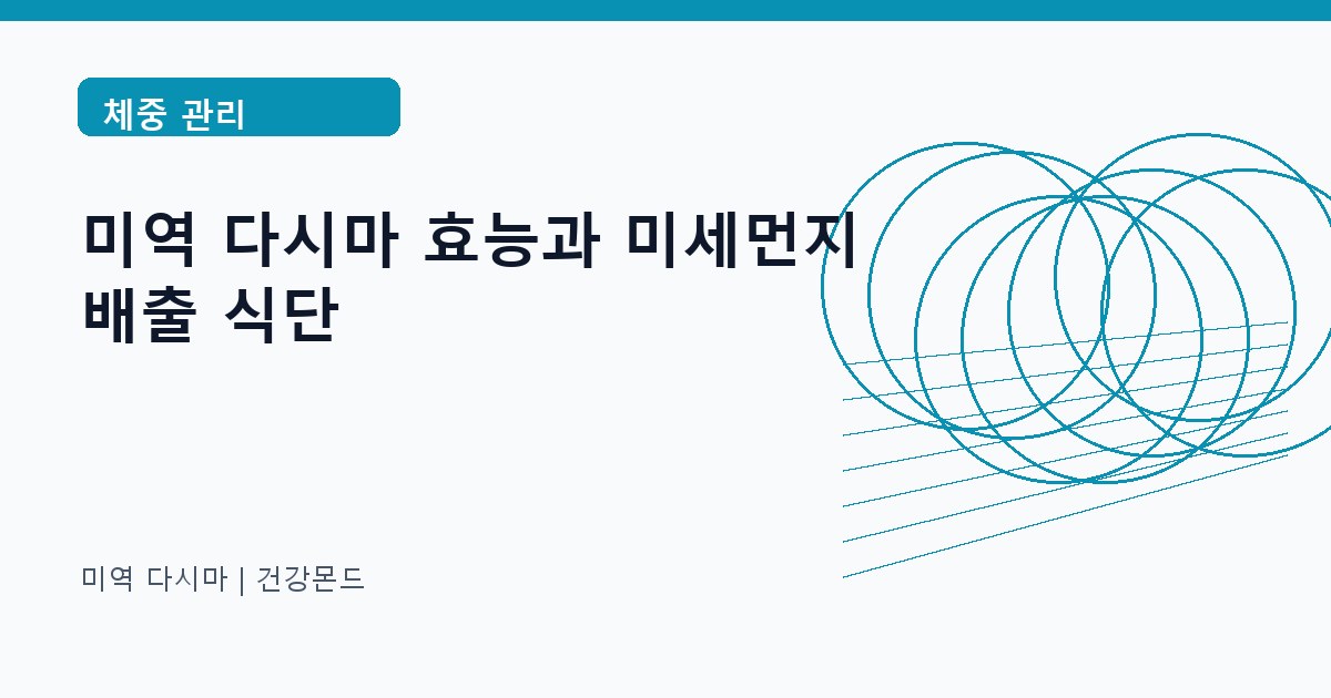 미역 다시마 체중 관리 정보 대표 이미지