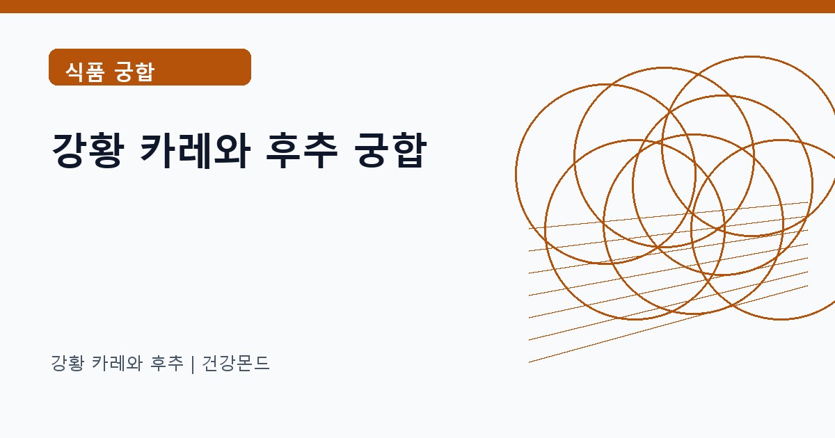 강황 카레와 후추 식품 궁합 정보 대표 이미지